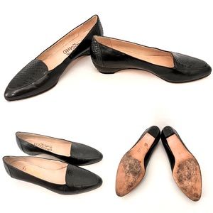 Vintage Black Salvatore Ferragamo Loafers